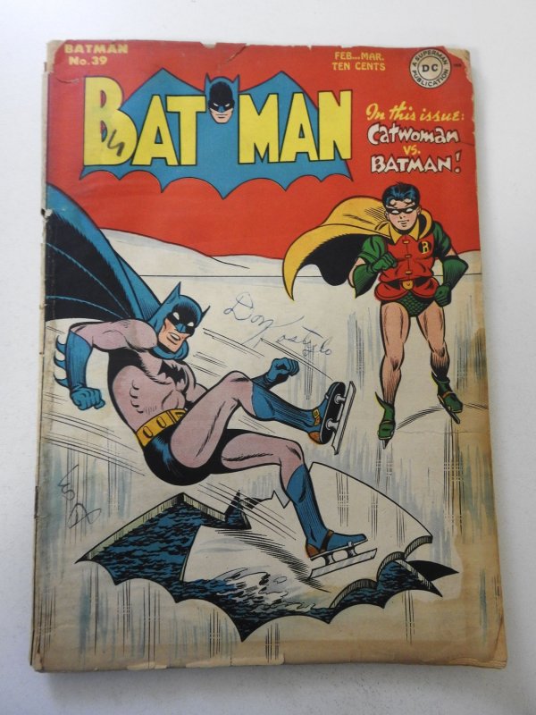 Batman #39 (1947) GD- Condition see desc