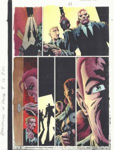 Spider-Man: Made Men #1 p.21 Color Guide Art - Picking a Lock - by John Kalisz