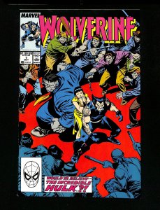 Wolverine (1988) #7 Incredible Hulk! John Buscema Full Art!