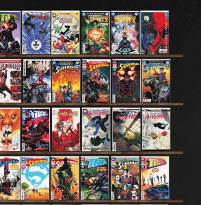 Huge Lot 140+ Comics with Superman, Titans, Supergirl, Spider-Man & More!