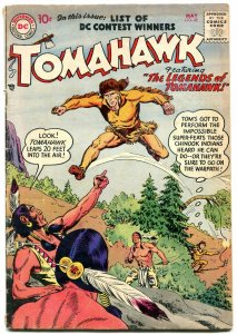 Tomahawk Comics #48 1957-Western- DC SLOGAN CONTEST WINNERS - VG 