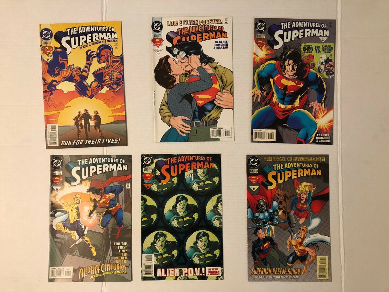 Adventures Of Superman #501 - 529 And Annuals 1-6 &8 Lot Of 37