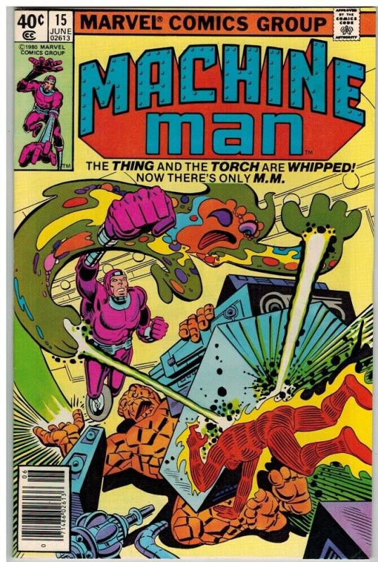 MACHINE MAN 15 F-VF  June 1980 COMICS BOOK