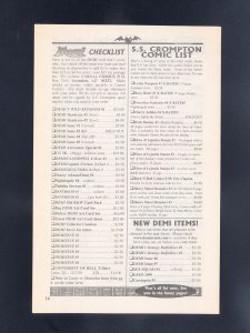 Demi the Demoness #1 (1992) Mail Order Guide Included