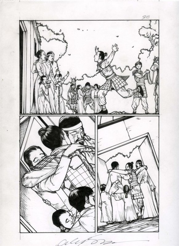 Mulan One Shot page 38  Published art by ALEX SANCHEZ Disney