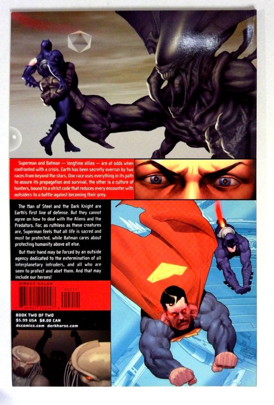 Superman and Batman versus Aliens and Predator #2 (1995)  DC NM-
