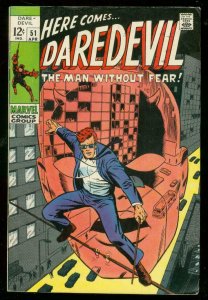 DAREDEVIL #51 1969-MARVEL COMICS-BARRY SMITH VG