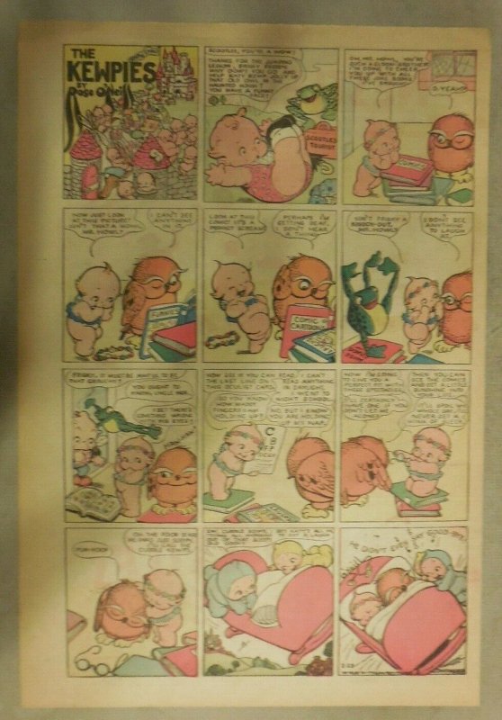 The Kewpies Sunday Page by Rose O'Neill from 2/23/1935 Size: Tabloid Page 