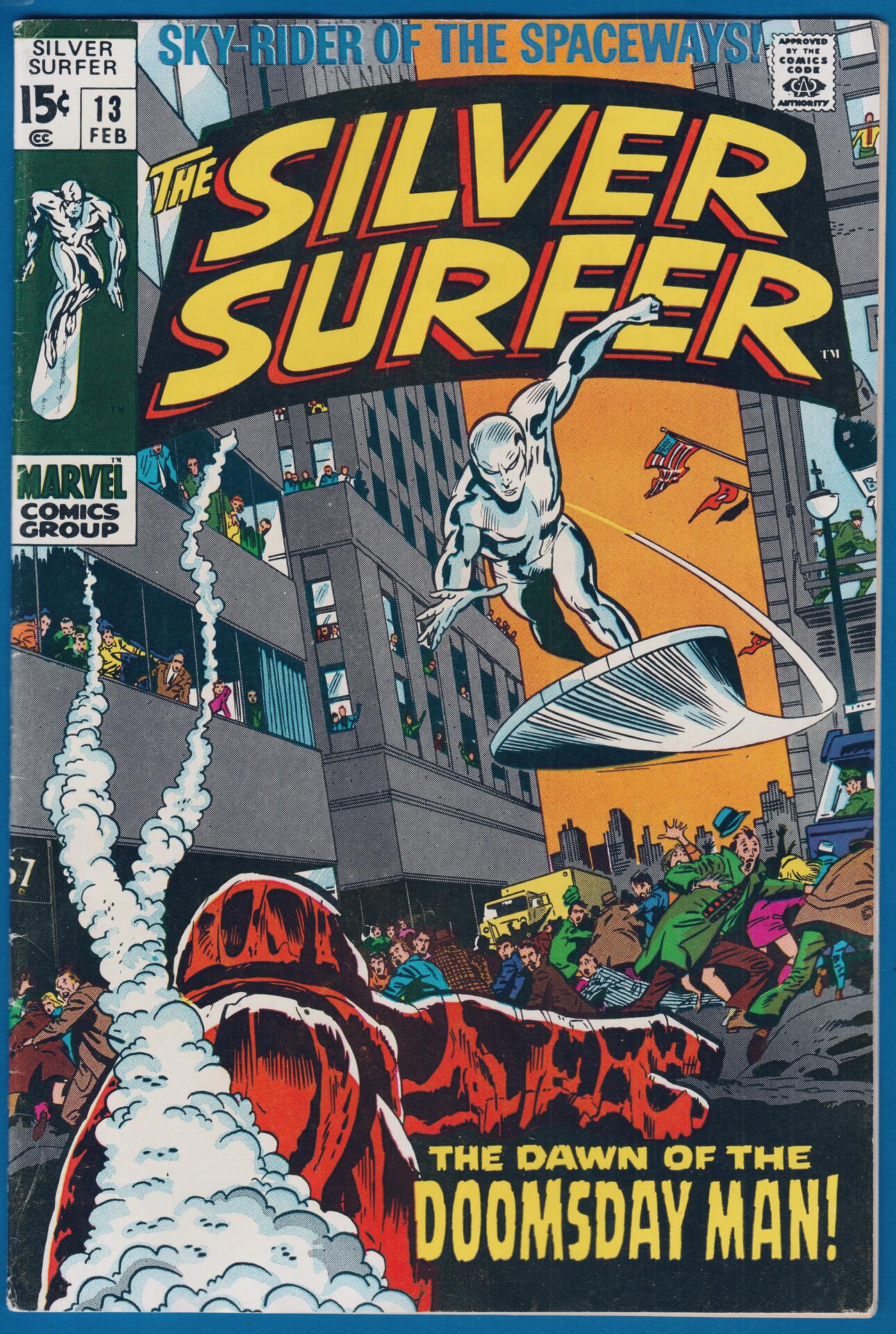 The Silver Surfer 13 (1970) 8.0 Comic Books Bronze Age,