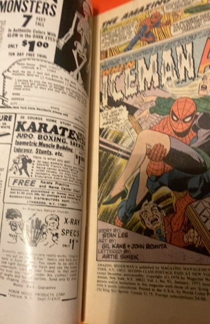 The Amazing Spider-Man #92 (1971)iceman and Gwen stacy