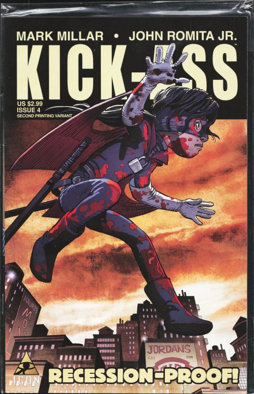 Kick-Ass #4 Second Print Cover (2008) Kick-Ass