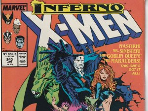 Uncanny X-Men(vol. 1) # 240 INFERNO BEGINS !