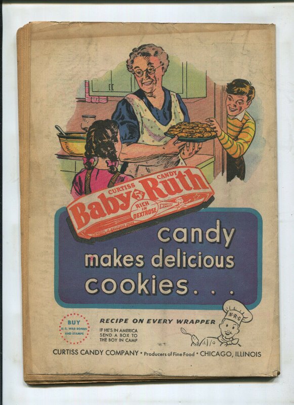 CAPTAIN MARVEL ADVENTURES #33 (4.0) GREAT STONE FACE!