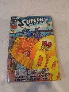 Superman The Man of Steel #30 (1994) poly-bagged with vinyl clings (NM*)
