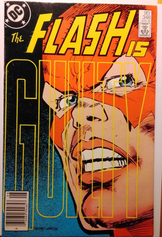 The Flash #348 CPV Newsstand Edition (1985) Janson cover