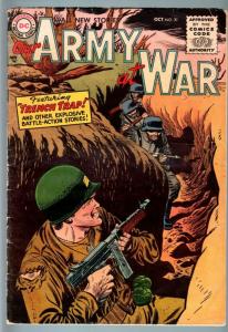 OUR ARMY AT WAR #39 1955-DC WAR-PRE CODE!-RUSS HEATH-TOMMY GUN CVR-VG VG