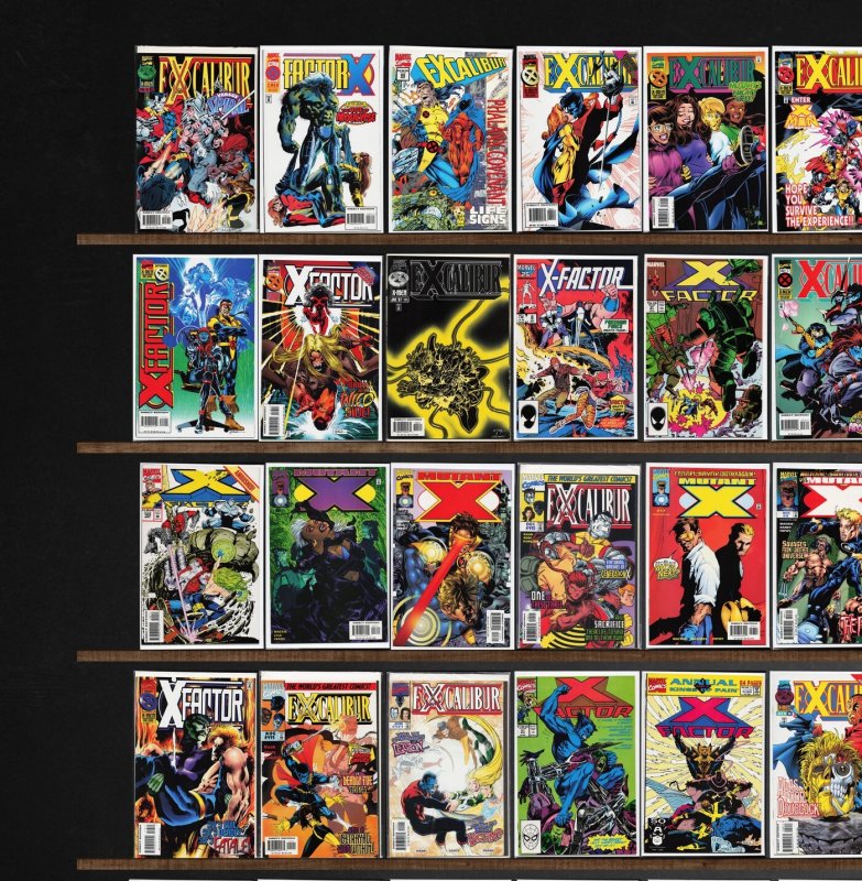 Huge Lot 150+ Comics with X-Factor, Excalibur, X-Force, Mutant X & More!