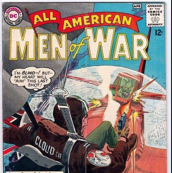 All-American Men of War 102 strict FN/VF 7.0  100s more DC War books up now 