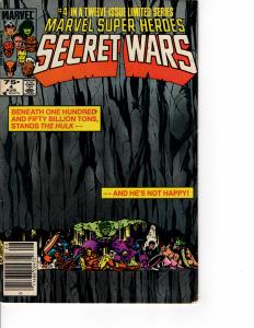 MARVEL Super Heroes Secret Wars (1984 Series) #4 Newsstand AUG 1984 FN/VF