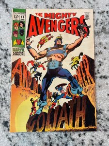 Avengers # 63 NM- Marvel Comic Book Hulk Thor Iron Man Captain America 7 MS1