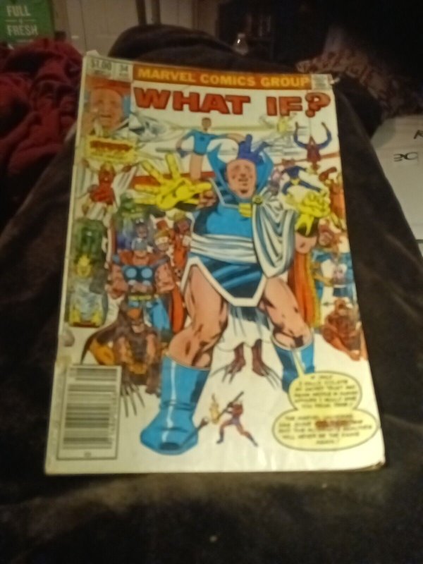 What If...? #34 Marvel Comics 1982 1st Appearance Obnoxio the Clown Yellow Hulk