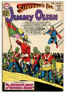 Superman’s Pal Jimmy Olsen 60 FNVF 7.0 Silver Age DC 1962 Supergirl Streaky