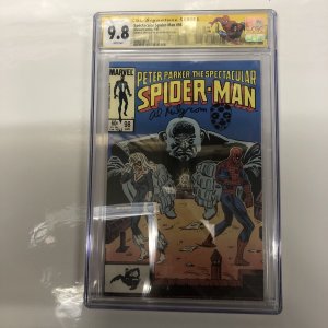 Spectacular Spider-Man (1985) # 98 (CGC 9.8 SS) Signed Al Milgrom * Marvel