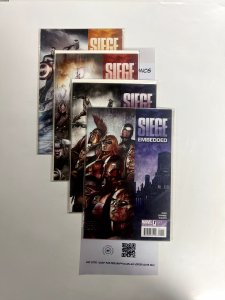 4 Siege Embedded Marvel Comic Books # 1 2 3 4 Avengers Defenders Thor 10 JS23