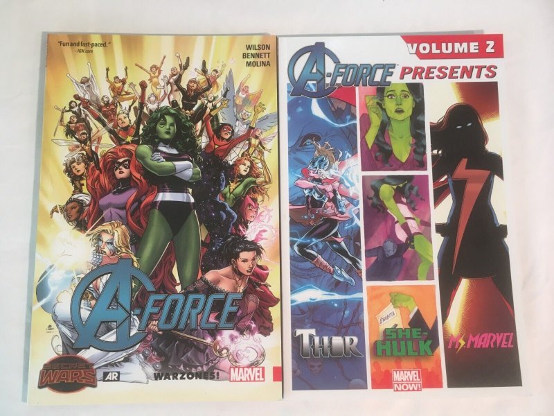 A-FORCE Vol. 0: WARZONES, A-FORCE PRESENTS Vol. 2 Trade Paperbacks