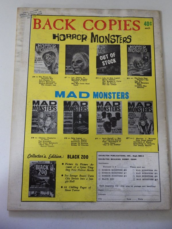 Mad Monsters #9 VG Condition