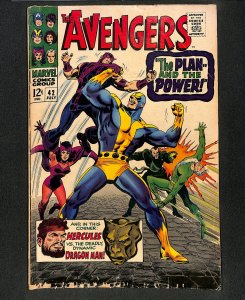 Avengers #42 Hercules & Dragon Man! Silver Age!