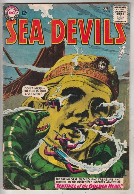 Sea Devils #16 (Apr-64) FN/VF+ Mid-High-Grade Sea Devils (Dane Dorrence, Biff...