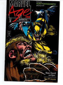 Marvel Age #128 - Wolverine vs Sabertooth - Spider-man - no cover - 1993 - NM 
