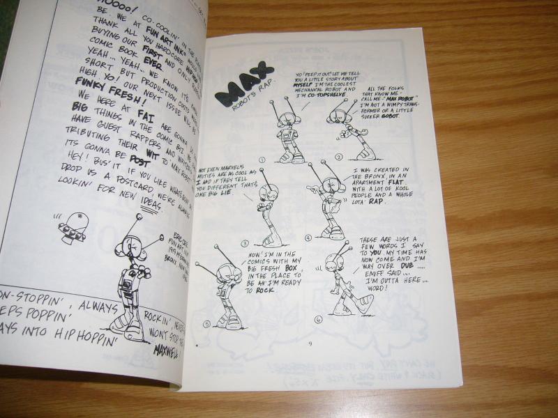 Rappin' Max Robot #1 eric orr - keith haring pop shop - 1st hip hop comic 1986 