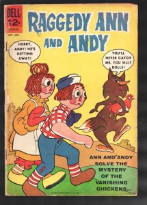 Raggedy Ann and Andy #3-1965-Classic issue-Rare-Tear mid spine-G