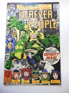 The Forever People #2 (1971) VG Condition cover detached at top staple