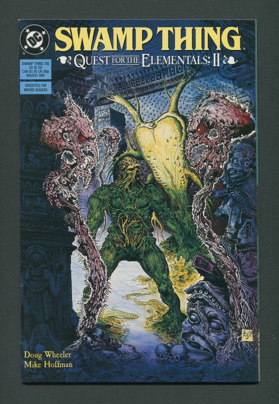 Swamp Thing #104 - #109  Quest for Elementals SET / 9.0 VFN/NM 1991