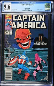 Captain America #370 (5/90) Graded CGC 9.6 Newsstand Edition