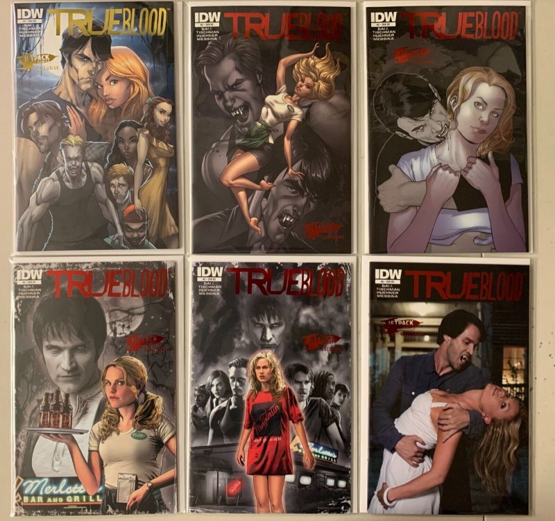 True Blood set of 6 Jetpack covers #1-6 6 diff 8.0 (2010)