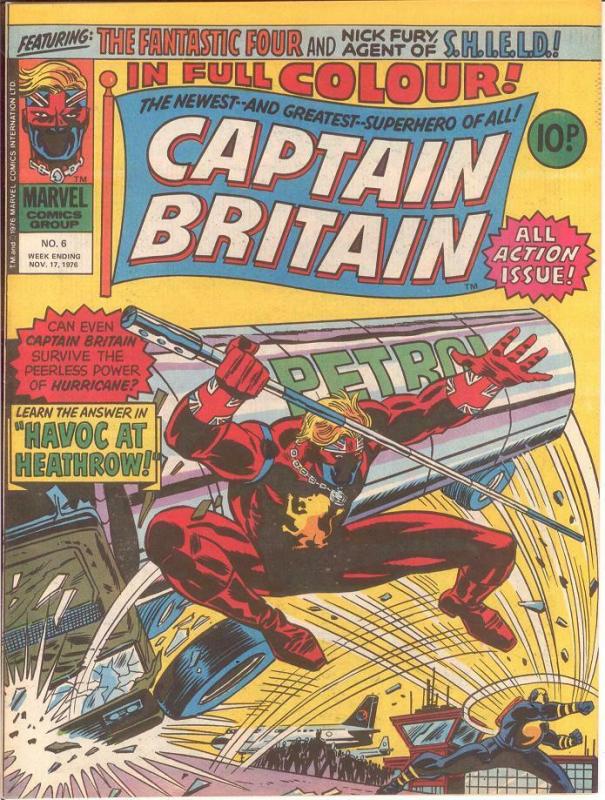 CAPTAIN BRITAIN (1976) 6 VERY FINE Nov. 1976 COMICS BOOK