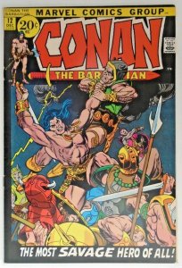 Conan (1970 Marvel)  #12 fnvf