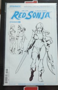 Red Sonja #2 Cover I Artboard Sketch Incentive (2017)