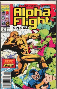 Alpha Flight Special #2 Newsstand Edition (1991) Alpha Flight