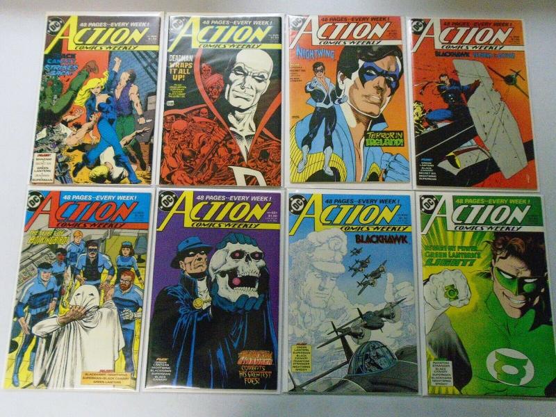 Action Comics Lot From:#600-658+Annual, 47 Different, Average 8.0/VF (1988-1990)