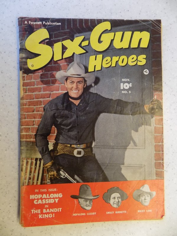 SIX-GUN HEROES # 5 GOLDEN AGE WESTERN HOPALONG LANE LARUE