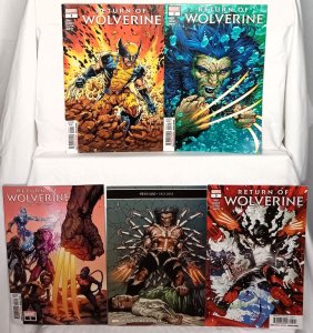 RETURN of WOLVERINE #1 - 5 Steve McNiven Regular Cover A Marvel Comics MCU