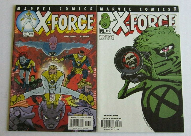 X-Force #116-129 Complete Run VF/NM High Grade Milligan & Allred Zeitgeist Doop 