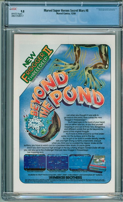 Marvel Super Heroes Secret Wars #8 (1984) CGC 9.8!