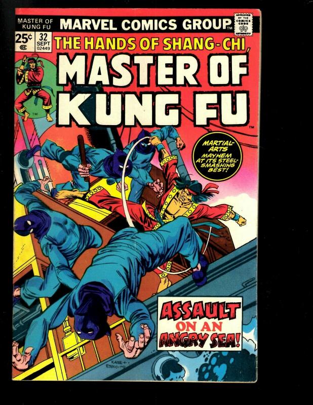 10 Master of Kung Fu Marvel Comics # 28 32 37 38 39 40 41 42 43 44  WS6