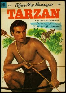 Tarzan Comics #42 1953- Lex Barker photo cover- Dell VG/F